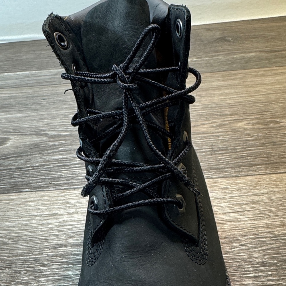 Timberland Black Lace-Up Ankle Boots woman’s size 7 (s133) - Picture 10 of 10